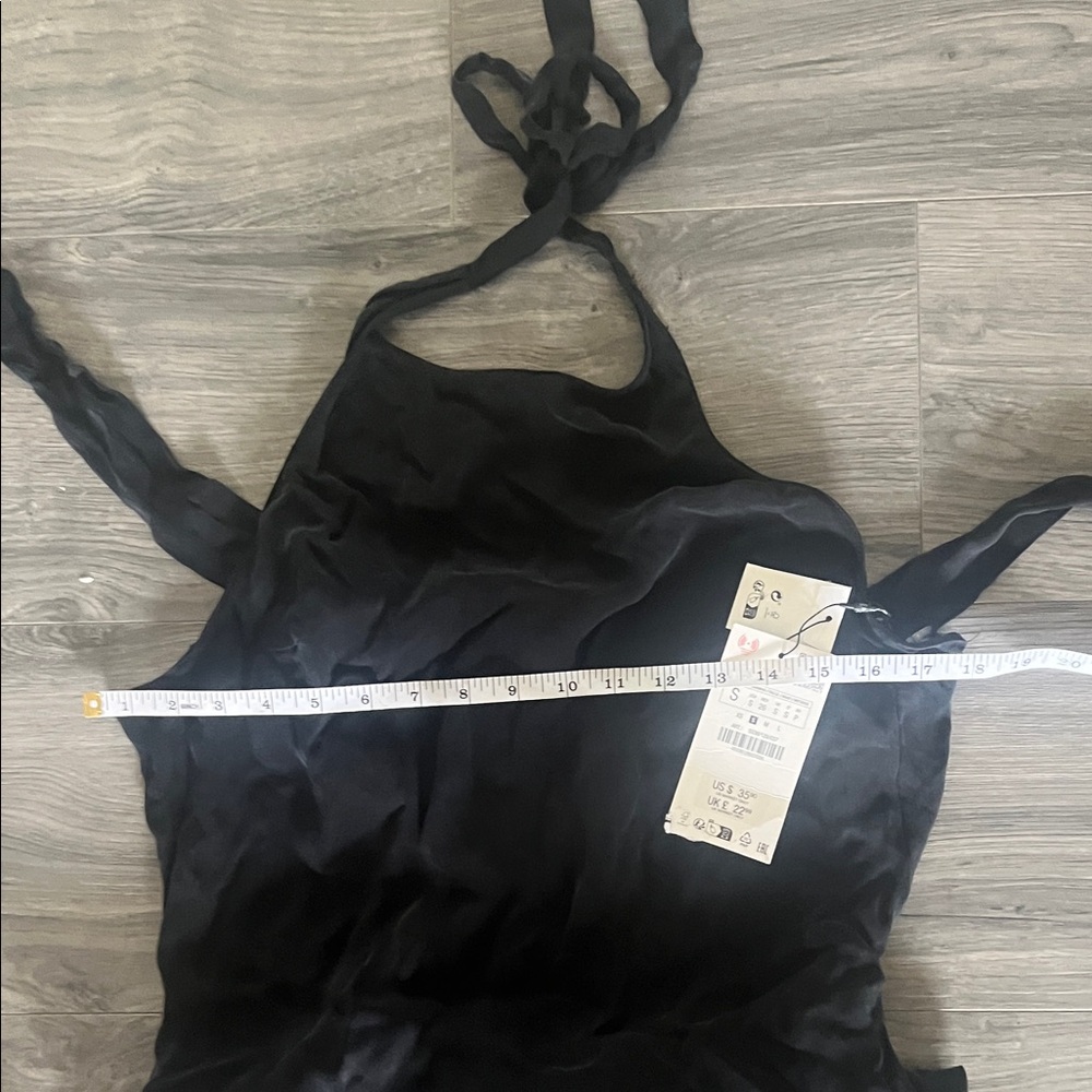 Zara Black Halter Mini Dress - Picture 6 of 7